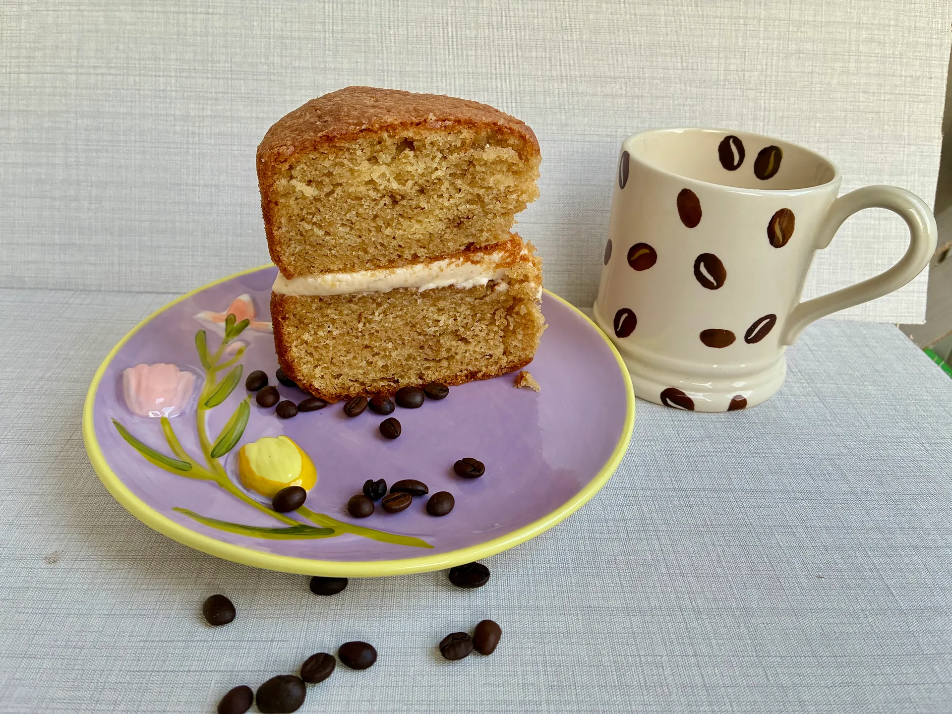 Gluten Free and Dairy Free Coffee Cake with buttercream filling – Sponge Cake